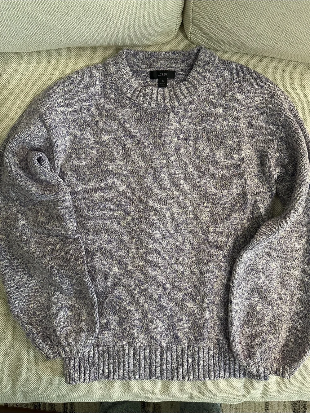 J. Crew women’s Marled Blue-Grey Crewneck Sweater
